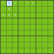 Sudoku tutorial - techniques with several squares - solution